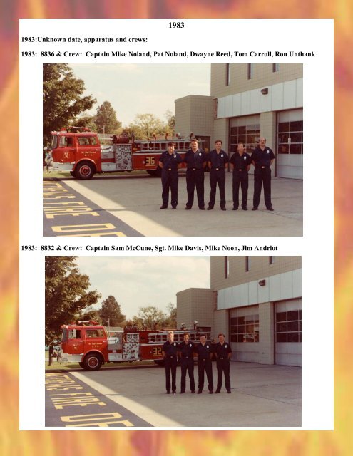 St. Matthews Fire Protection District 1983 - RingBrothersHistory.com