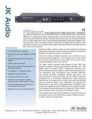 PBXport Datasheet - JK Audio