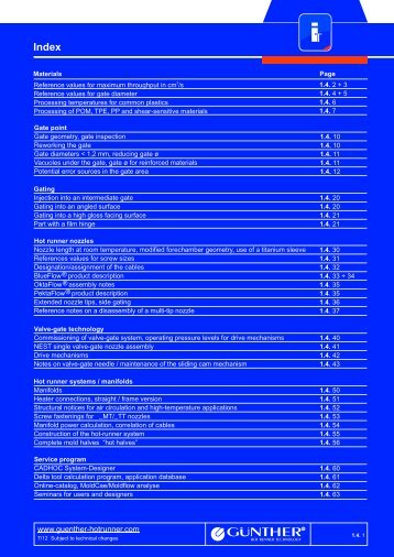 Hot runner nozzle - Günther Heisskanaltechnik ...
