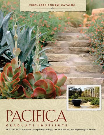 with emphasis in depth psychology - Pacifica Graduate Institute
