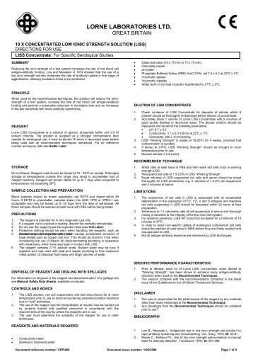 LORNE LABORATORIES LTD. - Balmed