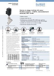 Vanne Ã  siÃ¨ge inclinÃ© 2/2 pour fluides jusqu'Ã  +180Â°C ...