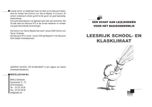 leesrijk school- en klasklimaat - Centrum voor Taal & Onderwijs