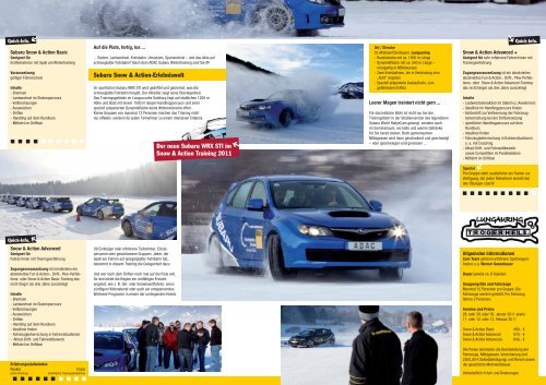 Fahrerlebnisse auf dem Lungauring in Österreich Subaru Snow ...