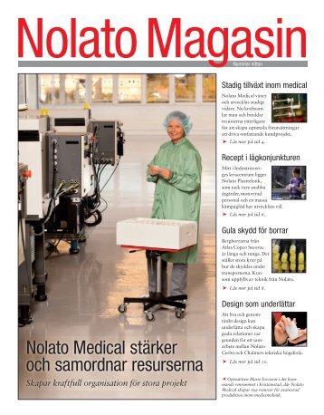 Nolato Medical stärker och samordnar resurserna