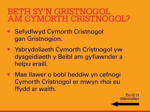 CYMORTH CRISTNOGOL - Christian Aid