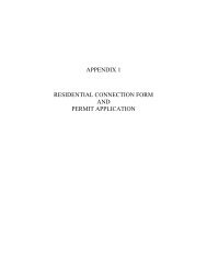 appendix 1 residential connection form and permit application