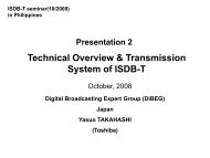 Technical Overview and transmission system of ISDB-T - DiBEG