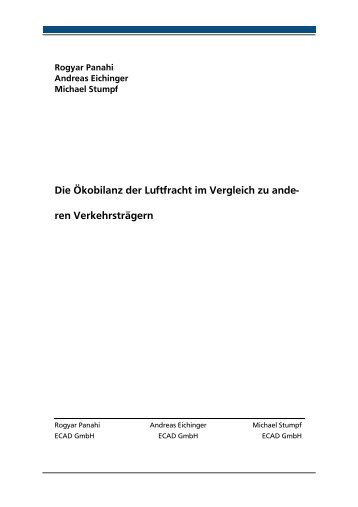 Die Ökobilanz der Luftfracht im Vergleich zu anderen Verkehrsträgern