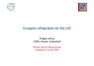 Cryogenic Refrigeration For The LHC â CEA