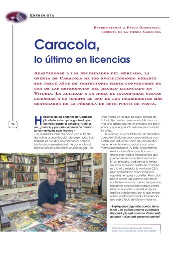 Entrev. Caracola p. 74-80 - Licencias Actualidad