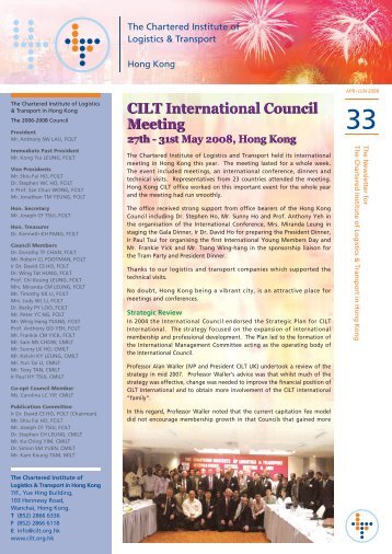 to view file - The Chartered Institute of Logistics and Transport in ...