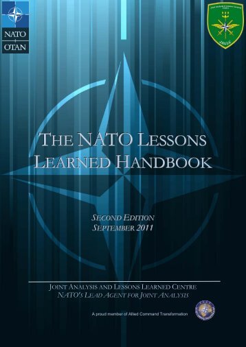 NATO Lessons Learned Handbook - Joint Analysis and Lessons ...