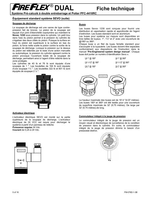 FireFlexÂ® DUAL Double entrebarrage_prÃ© calculÃ©_PFC-4410RC