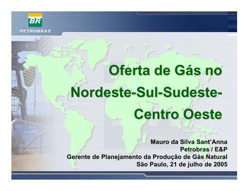 Oferta de GÃ¡s no Nordeste-Sul-Sudeste- Centro Oeste - Cogen