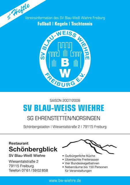 12.05.2008 SV Blau-Weiss Wiehre gegen SG Ehrenstetten/Norsingen