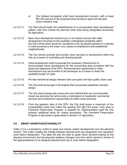 City of Reedley General Plan 2030