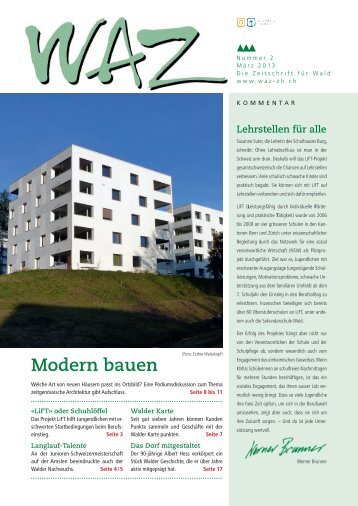 Modern bauen - WAZ - Die Zeitung fÃ¼r Wald