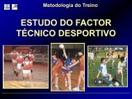 aprendizagem da técnica desportiva A correcção do gesto técnico ...