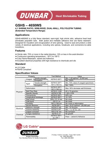 GSHS â4650WS - Dunbar Associates