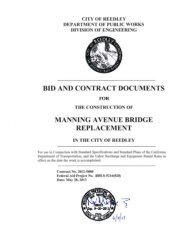Bid Proposal and Contract Documents - City of Reedley
