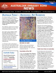 Newsletter 1 - Australian Embassy