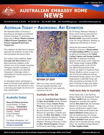 Newsletter 1 - Australian Embassy