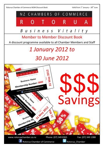 1 January 2012 to 30 June 2012 - Rotorua Chamber of Commerce