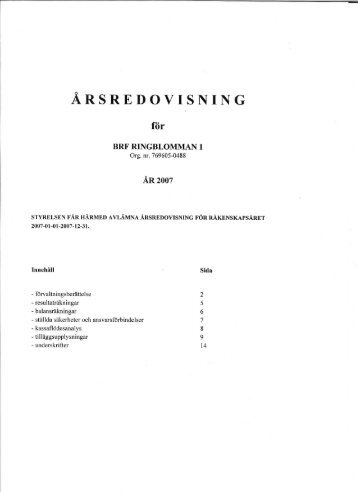 2007 - Brf Ringblomman 1