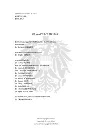 Entscheidung (225 KB) - Der Österreichische Verfassungsgerichtshof