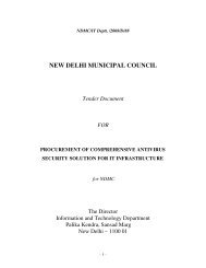 new delhi municipal council - In pursuance of the provisions under ...