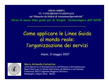 Come applicare le Linee Guida al mondo reale: l ... - Aidai