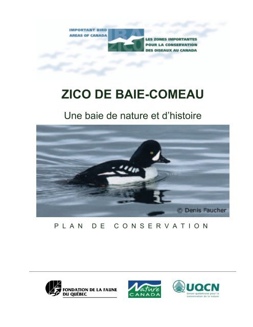 Plan de conservation - Nature Québec