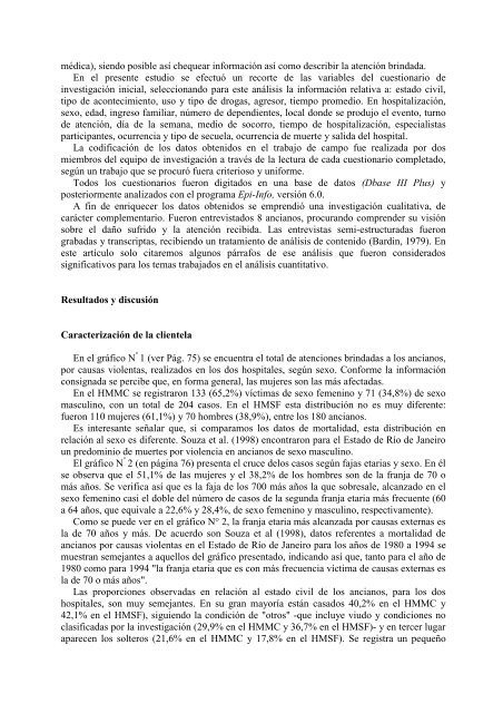 La morbilidad hospitalaria por violencia contra ancianos