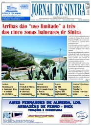 Arribas dÃ£o âuso limitadoâ a trÃªs das cinco zonas ... - Jornal de Sintra