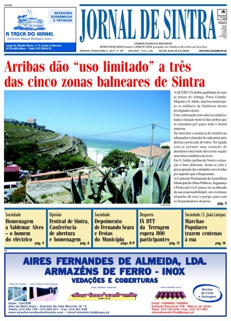 Arribas d o uso limitado a tr s das cinco zonas Jornal de