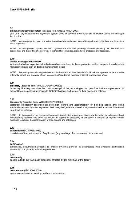 CEN WORKSHOP AGREEMENT CWA 15793