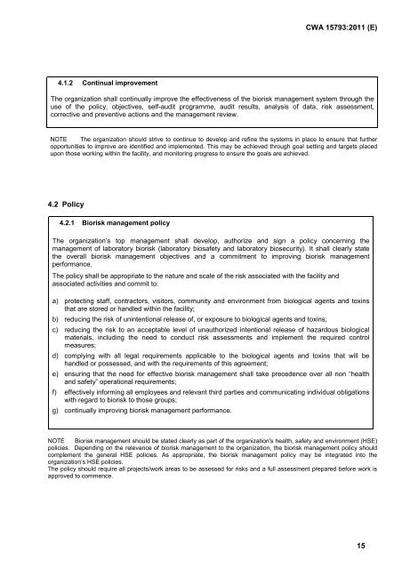 CEN WORKSHOP AGREEMENT CWA 15793