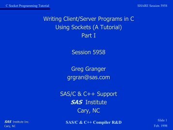C Socket Programming Tutorial- Writing Client/Server Programs in C ...