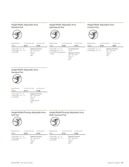 izzy Arm and Stool Kit Price Guide - ABCO Office Furniture