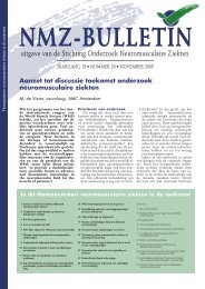 nmz-bulletin - Stichting Onderzoek Neuromusculaire Ziekten