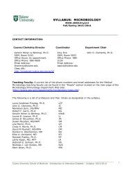 TU SOM Syllabus Template - TMedWeb - Tulane University