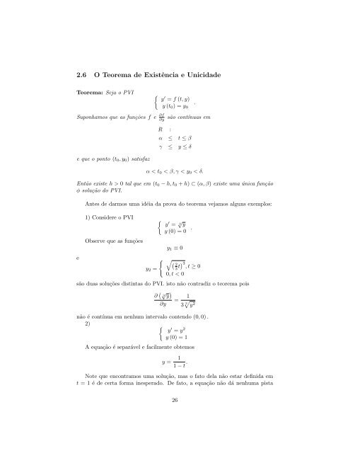 Curso de Equações Diferenciais Ordinárias - Unesp