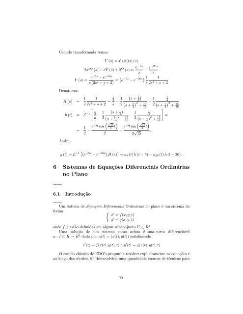 Curso de EquaÃ§Ãµes Diferenciais OrdinÃ¡rias - Unesp