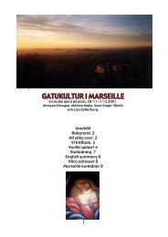 Rapport Marseille - Kulturverkstan