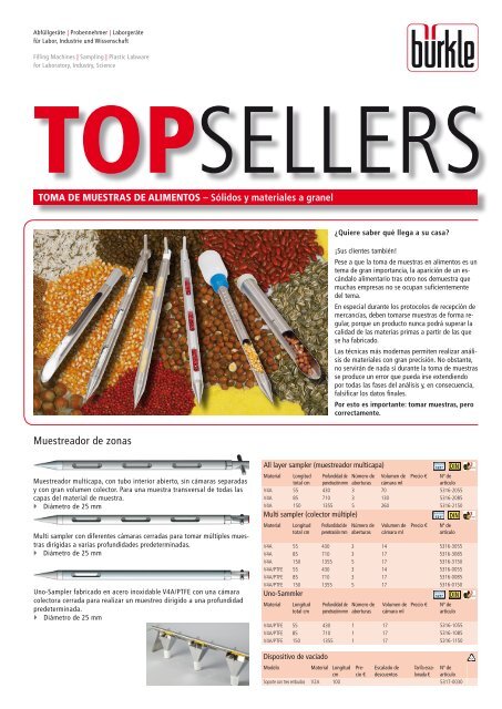 Muestreador de zonas - BÃ¼rkle GmbH