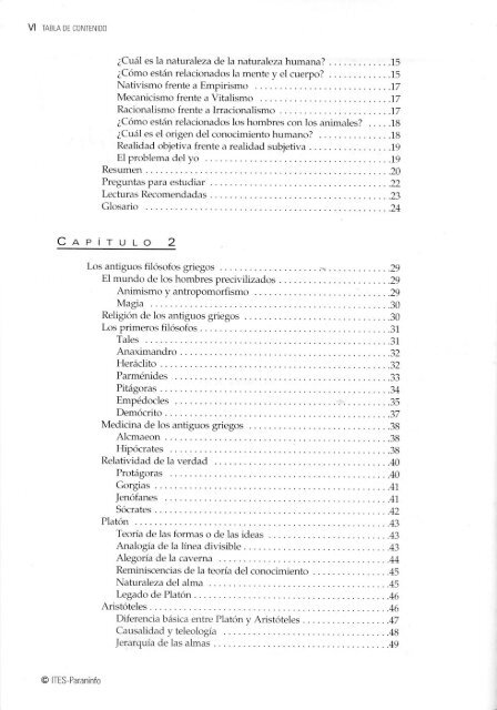 Tabla de Contenido