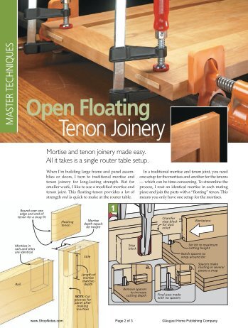 Open Floating Tenon Joinery - gerald@eberhardt.bz