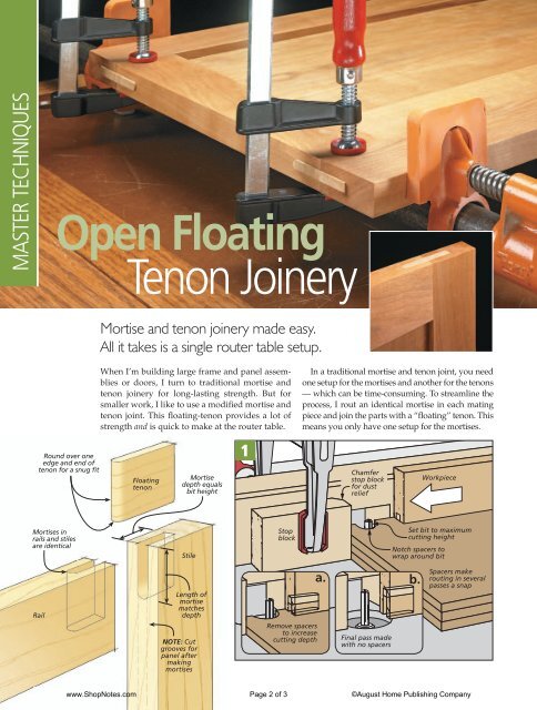 Open Floating Tenon Joinery - gerald@eberhardt.bz