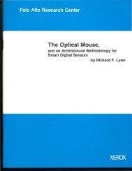 The Optical Mouse, - dicklyon.com : Richard F. Lyon